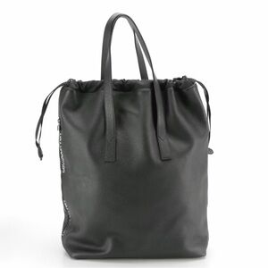Louis Vuitton Cabas Light Drawstring Bag in Black Taïga Leather